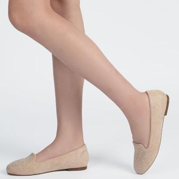 ALDO ROUND TOE SLIP ON BREATHABLE WOMEN COMFORT BALLET STUDDED FLATS - Picture 1 of 15